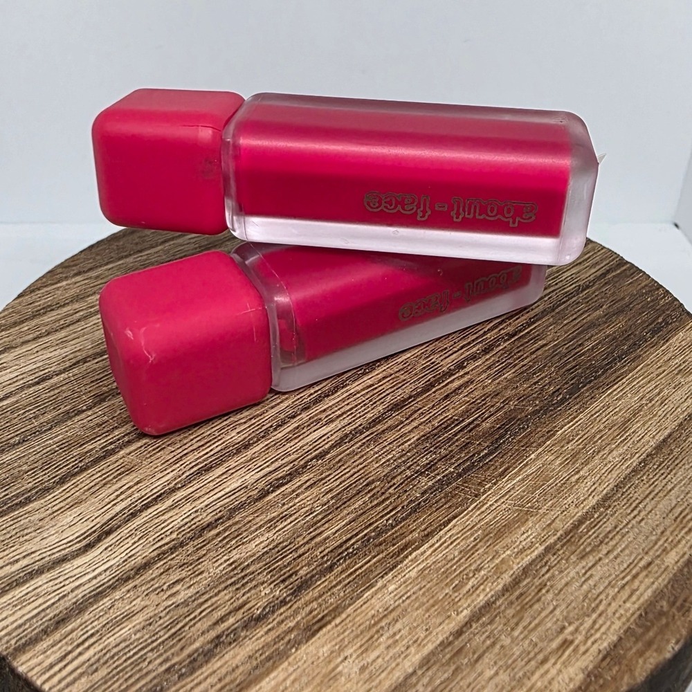 2-Pack about-face Paint-It Matte Liquid Lipstick Saccharine Vivid Pink 4.5mL New